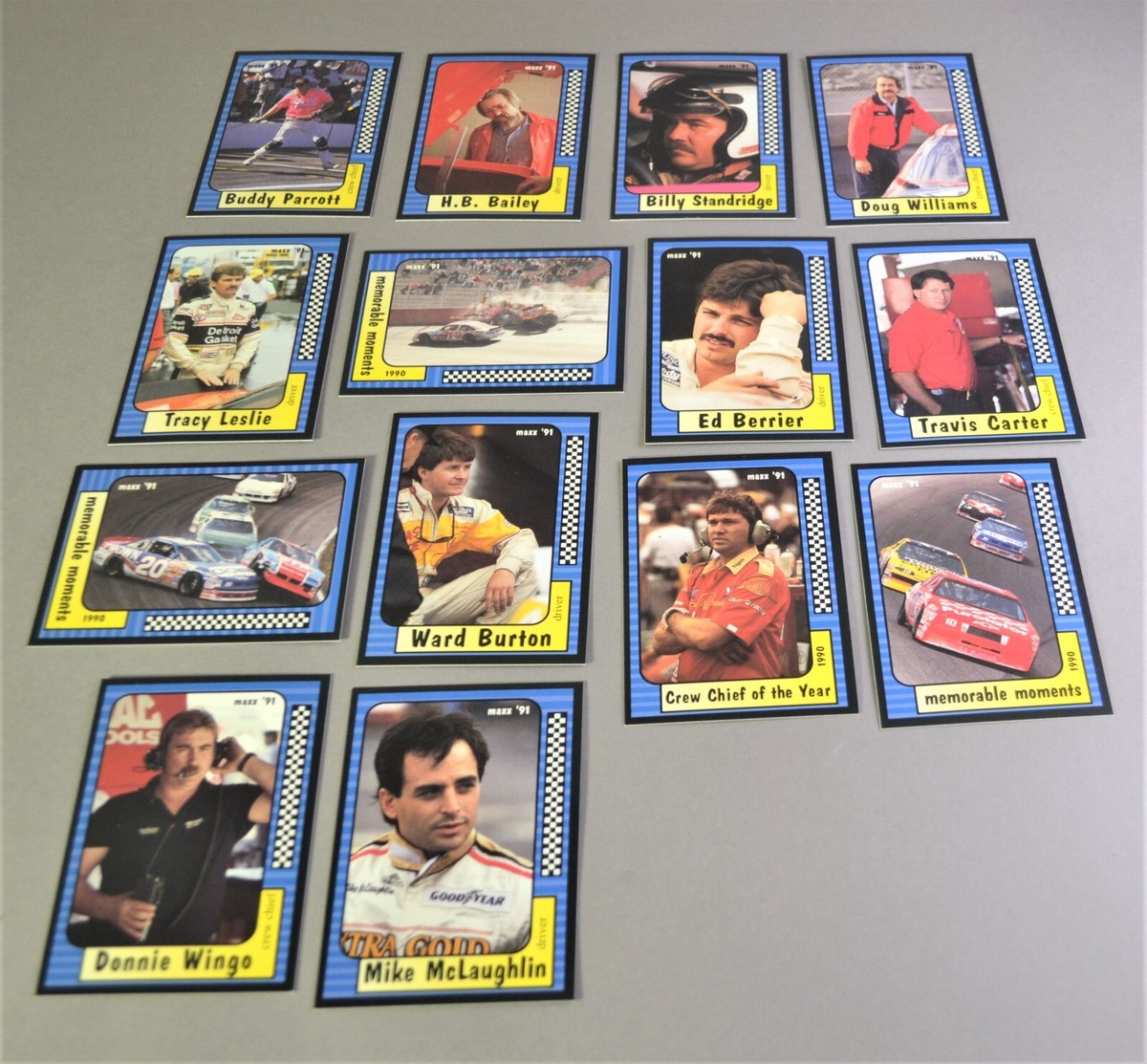 1991 Maxx NASCAR Auto Racing Trading Cards 111-149 - Your Choice
