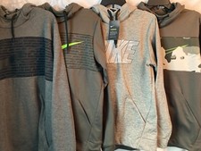 NWT Men's Nike Therma with Dri-Fit Fleece Pullover Hoodie assorted prints/sizes