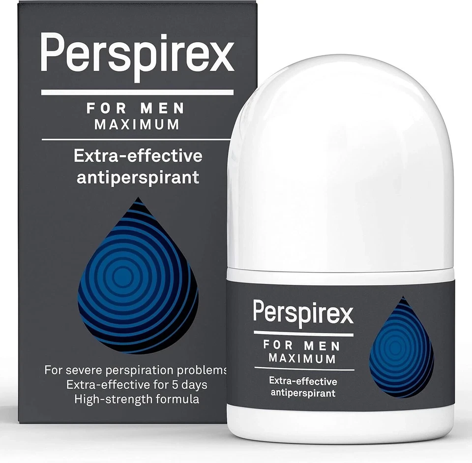 PERSPIREX Antiperspirant MEN'S MAXIMUM STRENGTH Clinically proven to reduce...