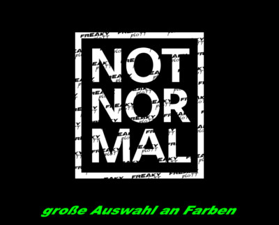 NOT NORMAL Nor Mal Aufkleber Sticker Mini Cooper S Tuning JDM John Cooper