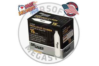 Sig Sauer CO2 Cylinder 12g Cartridges for BB Pellet Gun Airsoft Airgun 15ct
