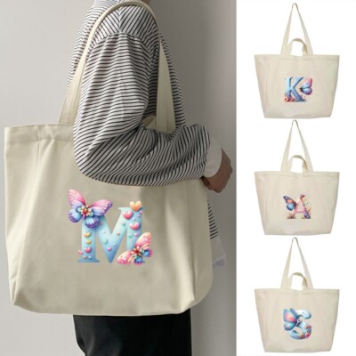 Bedruckte Einkaufstasche Handtasche Reise Schulter Aufbewahrung Beuteltaschen Handtasche UK