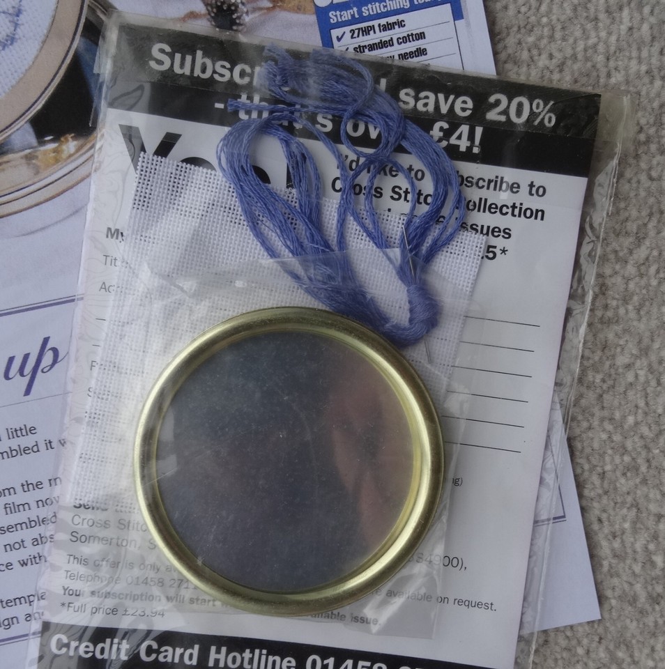 Cross Stitch Handbag Mirror Kit with Instructions eBay