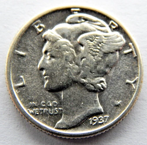 1937-P Mercury Dime Gem BU Uncirculated
