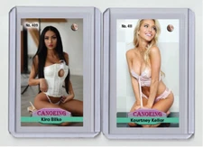 Kourtney Kellar rare MH Canoeing #'d x/3 Tobacco card no. 411