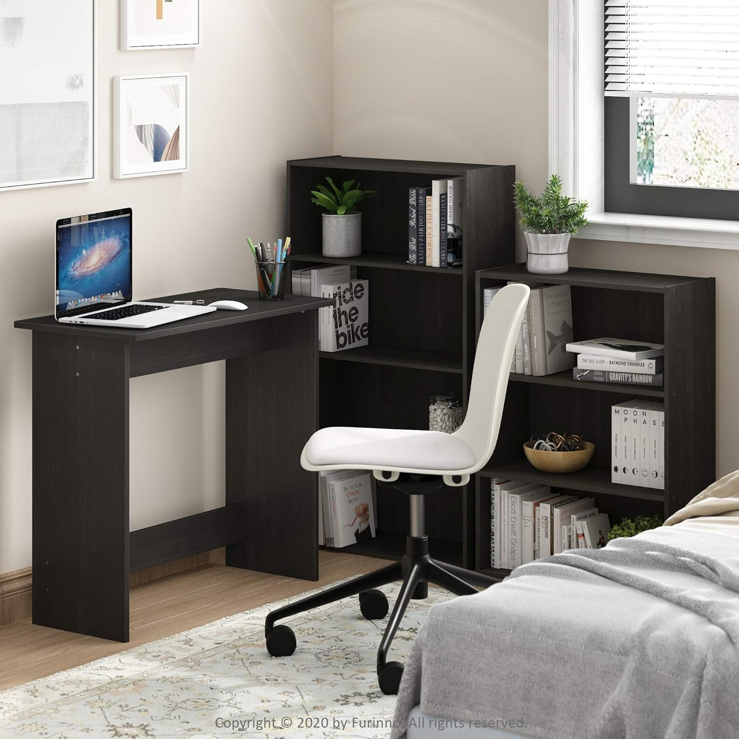 Pasir 4-Tier Bookcase / Bookshelf / Storage Shelves, Espresso