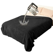 Waterproof Blanket for Bed, Reversible Fleece Bed Sofa Cover, Washable Liquid...