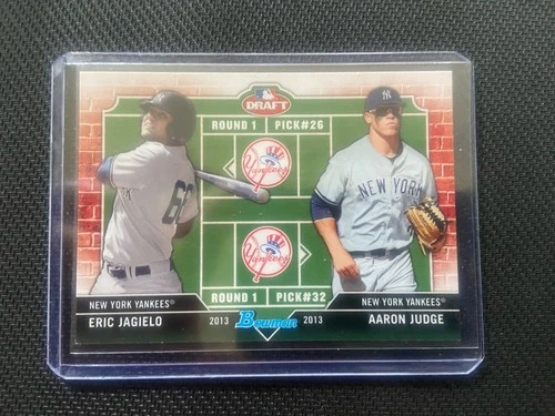 2013 Bowman Dual Draft Eric Jagielo Aaron Judge RC #DD-JJ NY Yankees