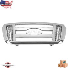 Fits 2006-2011 Ford Ranger New Front Grille Chrome Chrome Frame With Black Inner