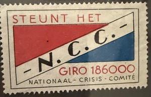 1930s Steunt Het NCC Nationaal Crisis Comite Dutch Great Depression Relief Stamp