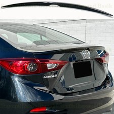Factory Style Spoiler For Mazda 3 Sedan 2014-2019 Glossy Black Rear Trunk Wing Factory Style Spoiler For Mazda 3 Sedan 2014-2019 Glossy Black Rear Trunk Wing