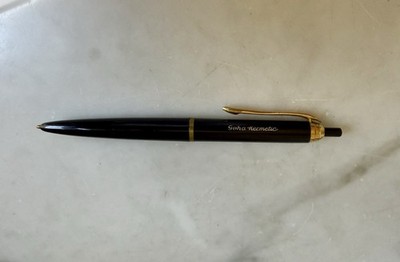 Geha Hermetic Kugelschreiber Vintage schwarz gold
