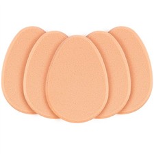 5 Packs Makeup Sponges Oval Puff Make-up Egg Air 1 Count Pack of 5 , Beige