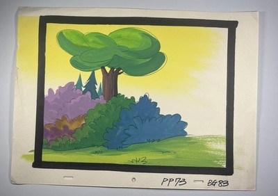 Animation cel BACKGROUNDS production art cels anime vintage cartoons Disney BG36