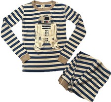 Hanna Anderson Pajamas Star Wars R2D2 Striped 150 12 Long Sleeve Organic