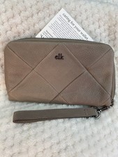 ELK WALLET. TRAVEL / PASSPORT WALLET. WRIST STRAP. NEVER USED..