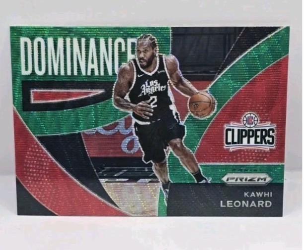 2021-22 Panini Prizm - Dominance Kawhi Leonard #22 Green Wave Prizm