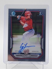 COY JAMES 2025 BOWMAN CHROME 1ST ROOKIE AUTO #CPA-CJ NATIONALS Q7273