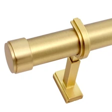 ® Non-Adjustable Luxury Curtain Rods for Windows, 1 ¼” Rod Set, 3 foot Fixed ...