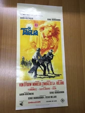 13"x27" Italian Movie Poster Spaghetti Western THE REWARD Max Von Sydow 1965