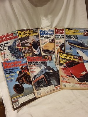 POPULAR MECHANICS MAGAZINE 1985  8 ISSUES