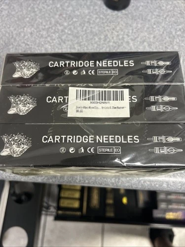 Jconly Tattoo Needle Cartridges 3 Boxes Mixed Sizes 7m1,9m1,11m1 60 Pcs- Sealed - product listing photo