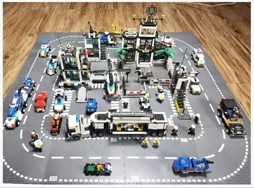 Placas base de carretera para bloque de construcción de carretera de ciudad, 12 placas de calle de ciudad, carretera de 10"X10" Foto 2 de 4