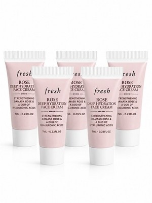2X Fresh Rose Deep Hydration Face Cream Moisturizer Travel Size 0.23oz/7ml NIB