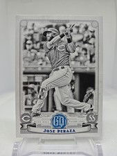 2019 Gypsy Queen Jose Peraza 7/50 Black & White Variation #12 Cincinnati Reds