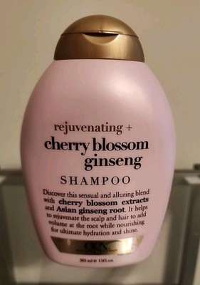 OGX Cherry Blossom Ginseng Shampoo Rejuvenating 13 fl oz NEW!