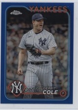 2024 Topps Chrome Blue Refractor 50/150 Gerrit Cole #164 14n5