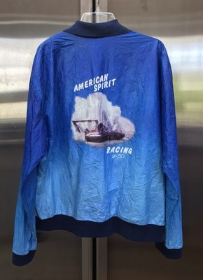 Vintage AMERICAN SPIRIT U-50 Racing Jacket Provenance USA Large - XL Stained