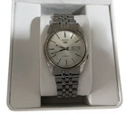 Vintage Seiko 5 Automatic Silver Dial Stainless Steel Gents Watch SNXJ89