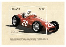Guyana 1998 - Grand Prix Race Cars - Souvenir Stamp Sheet - Scott 3340 - Mnh