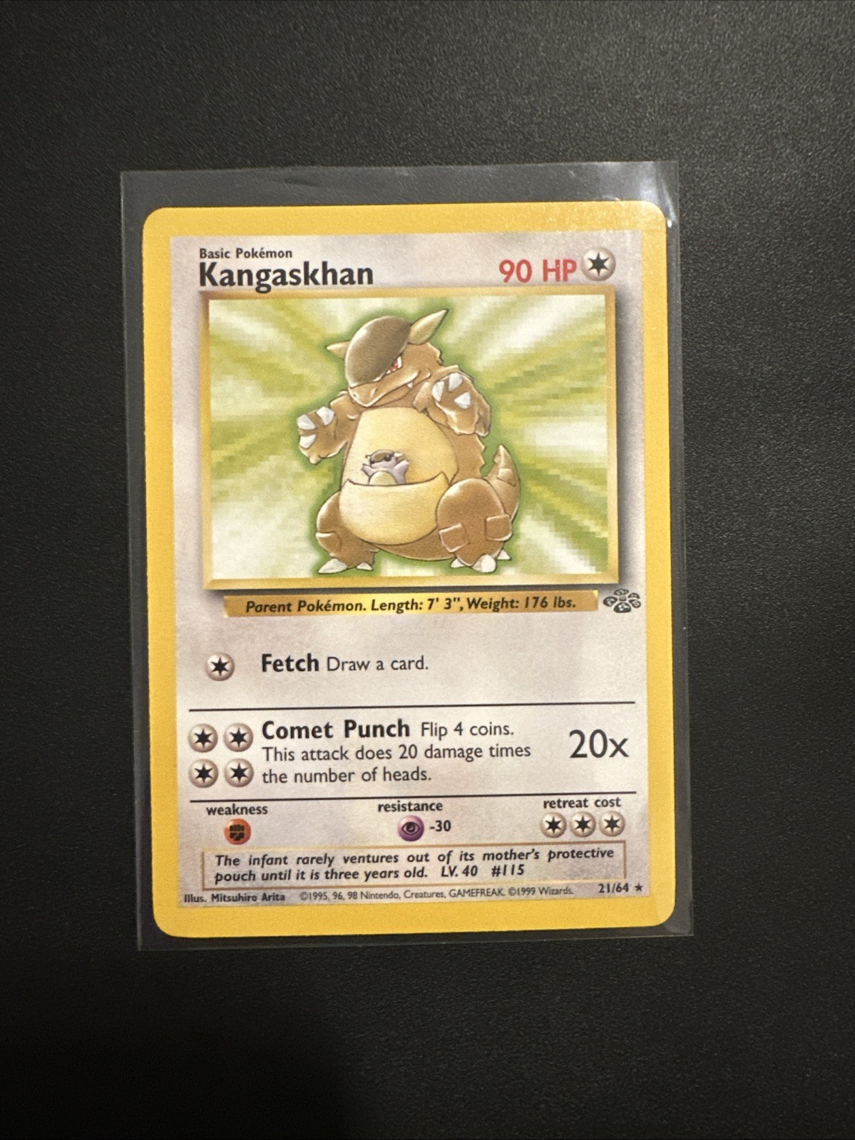 Pokémon TCG Kangaskhan Jungle 21/64 Regular Unlimited  Rare NM
