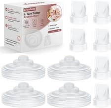 10PCS Breast Pump Parts, 6Pack Silicone Duckbill Valve  4Pack Silicone Diaphrag