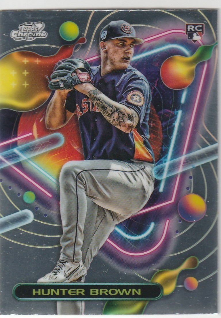 2023 Topps Chrome Cosmic Hunter Brown Rookie #196 - Houston Astros RC