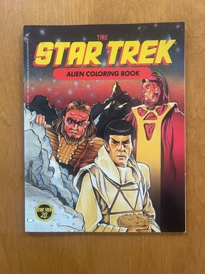 The Star Trek Alien Coloring Book - 1986 - 20th Anniversary - Unused
