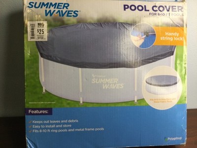 Summer Waves Pool Cover for 8 - 10 Foot Pools - NIB Polygroup