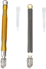 2Piece Glass Cutter 3Mm-12Mm, Self-Oiling Tungsten Carbide Glass Cutter, Profess