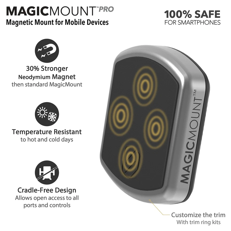 Scosche MagicMount Pro MPD XTPP1 Magnetic Car Phone Holder 360 Degree Adjusta... - Image 2 of 4