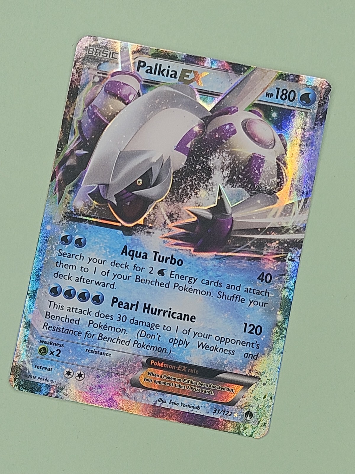 Palkia EX 31/122 BREAKpoint Ultra Rare Holo PTCG LP Free Shipping 