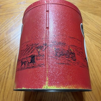 Vintage Charles Chips Ted Potato Chip Tin Can S.T. Musser No Lid