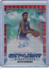2024 Topps Chrome Basketball Red Geometric Refractor Justin Edwards #SLS-JED
