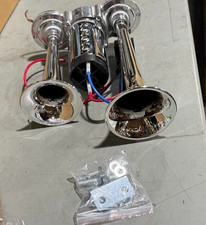 12v 600db Upgraded Air Horn Dual Trumpets Super Loud Train Electric... 12v 600db Upgraded Air Horn Dual Trumpets Super Loud Train Electric...