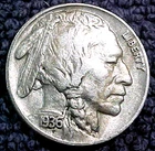 1936 BUFFALO NICKEL...FREE SHIPPING!......MIN. BID .01 & NO RESERVE!