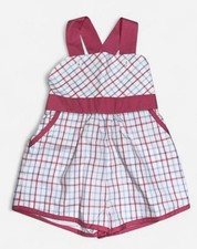Beaufort Bonnet Company Girls' Romper Size 18-24M Pink Stripe