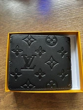 Louis Vuitton Eclipse LV Monogram Black Leather Bifold Men Wallet