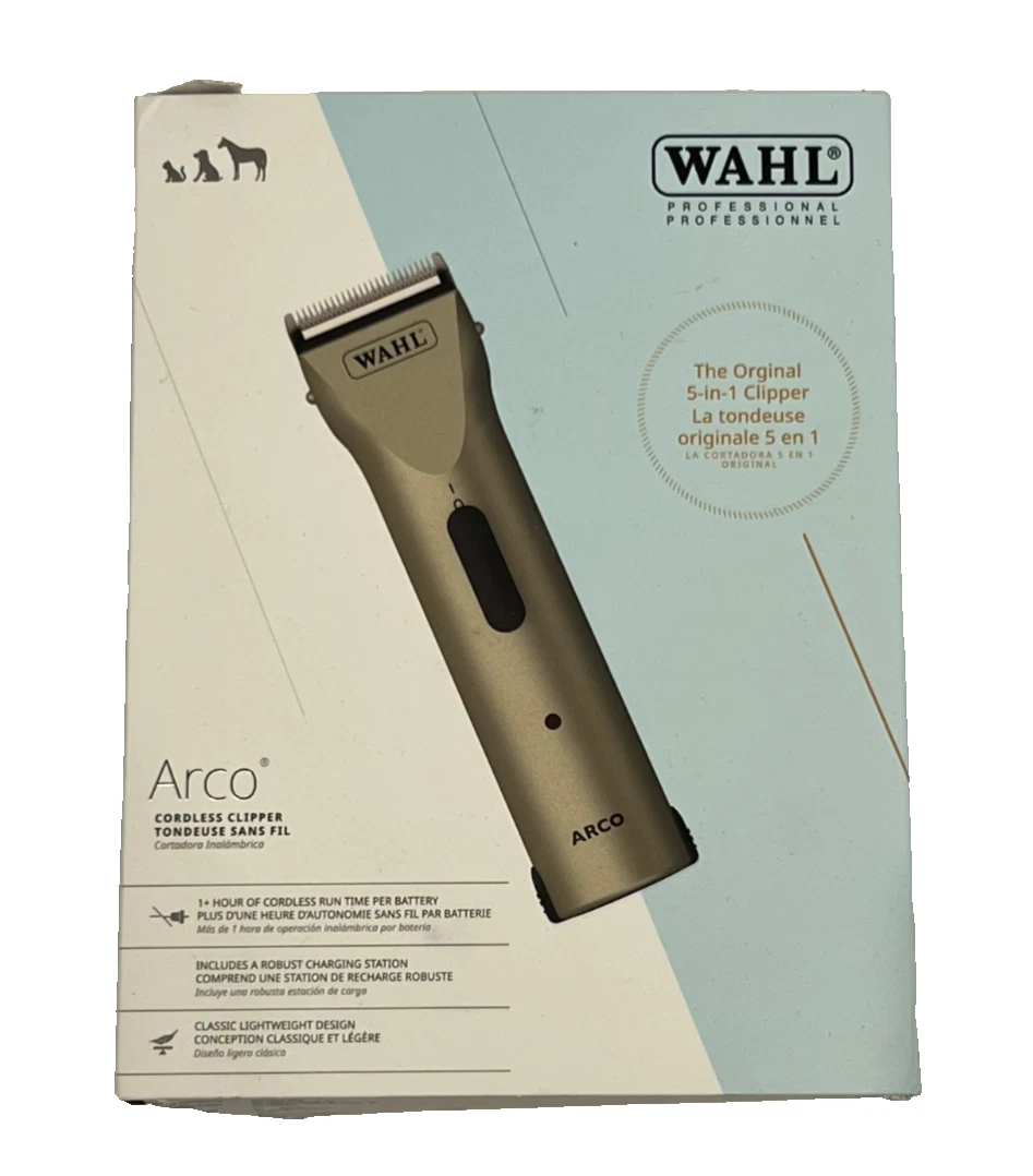 Wahl Arco 8786-452 Cordless Pet Clipper Kit Champagne New Open Box