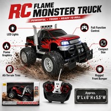 Remote Control Red Monster Truck High Speed Racing Toy Kids Gift